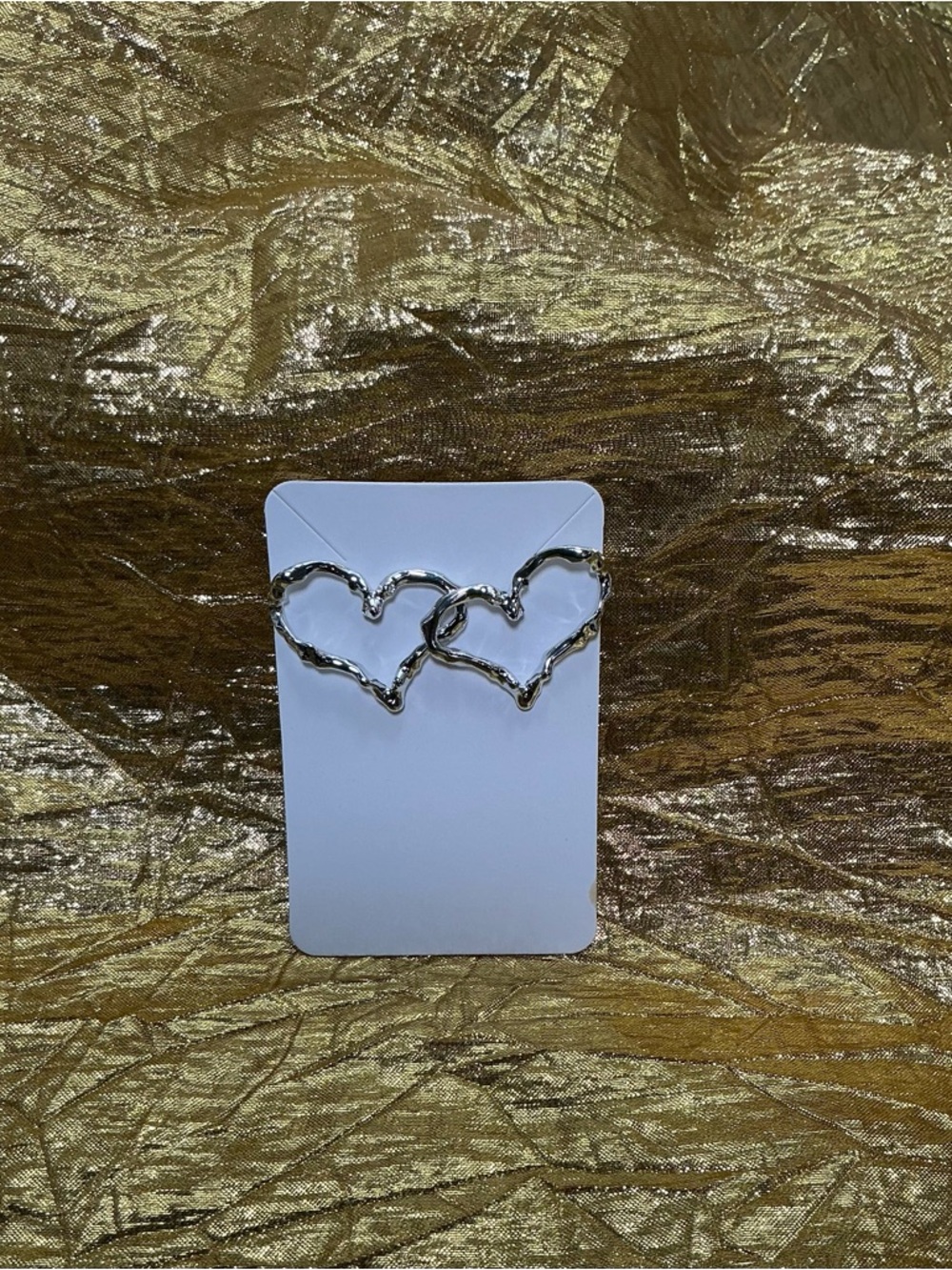 Silver Heart Earrings - Women Jewelry